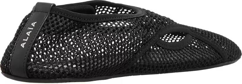Alaia Ballerinas Mesh Slipper in zwart