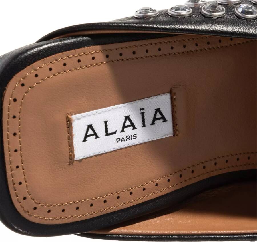 Alaïa Slippers met kristallen Black Dames