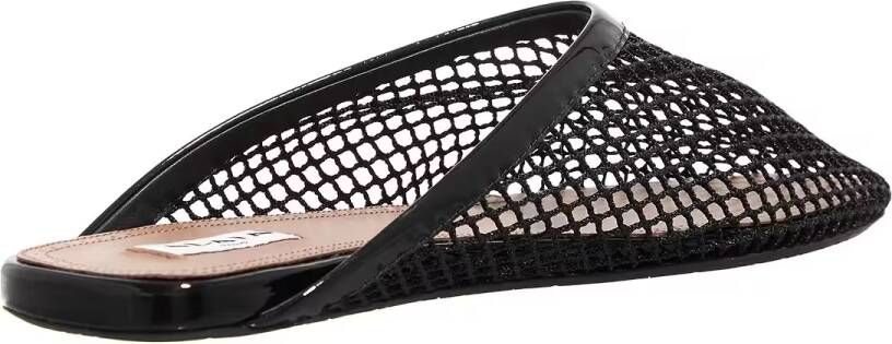 Alaia Loafers Flat Mules in zwart