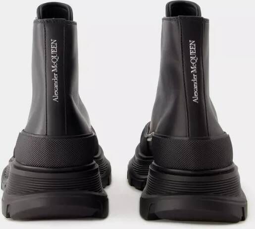 alexander mcqueen Boots & laarzen Tread Slick Ankle Boots Leather Black in zwart