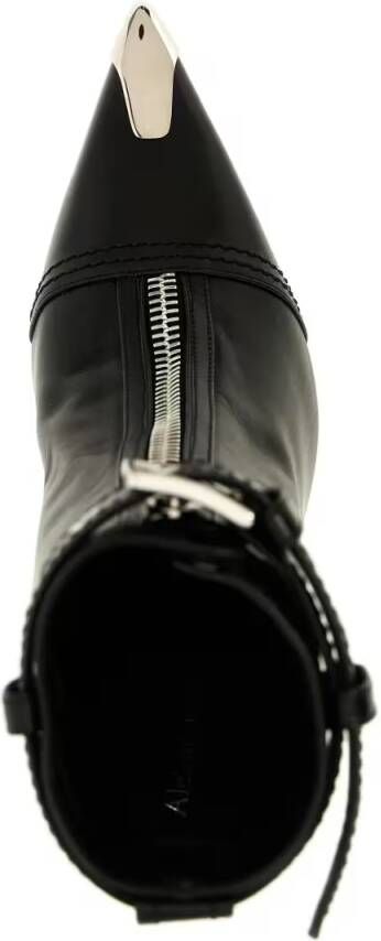alexander mcqueen Boots 'Slash Biker' Ankle Boots in zwart