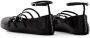 Alexander mcqueen Cage Ballerinas Leather Black in zwart - Thumbnail 10