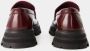 Alexander mcqueen Loafers Leather Dark Burgundy in rood - Thumbnail 2