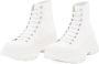 Alexander mcqueen Low-Top Sneakers 45MM TREAD SLICK LACE-UP SNEAKERS in wit - Thumbnail 1