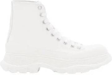 Alexander mcqueen Low-Top Sneakers 45MM TREAD SLICK LACE-UP SNEAKERS in wit