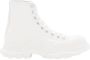 Alexander mcqueen Low-Top Sneakers 45MM TREAD SLICK LACE-UP SNEAKERS in wit - Thumbnail 1
