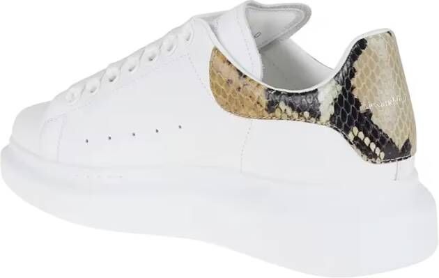 Alexander mcqueen Low-Top Sneakers Oversize Leather Sneakers in wit
