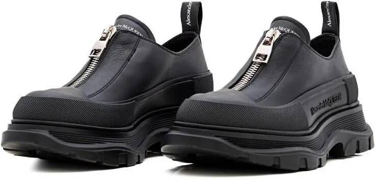Alexander mcqueen Low-Top Sneakers Thread Rubber Sole Sneakers in zwart