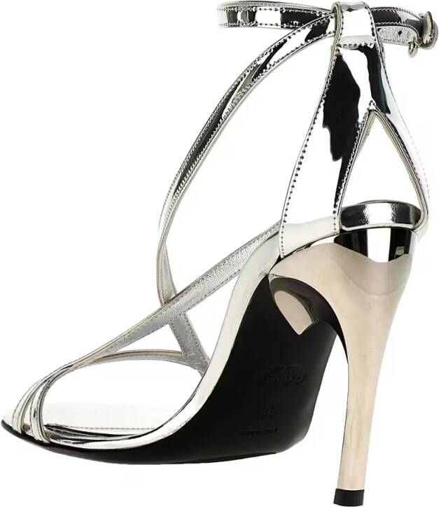 Alexander mcqueen Sandalen 'Armadillo' Sandals in zilver