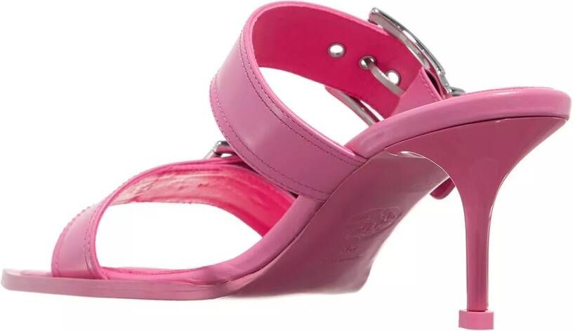 Alexander mcqueen Sandalen Leather Sandal in roze