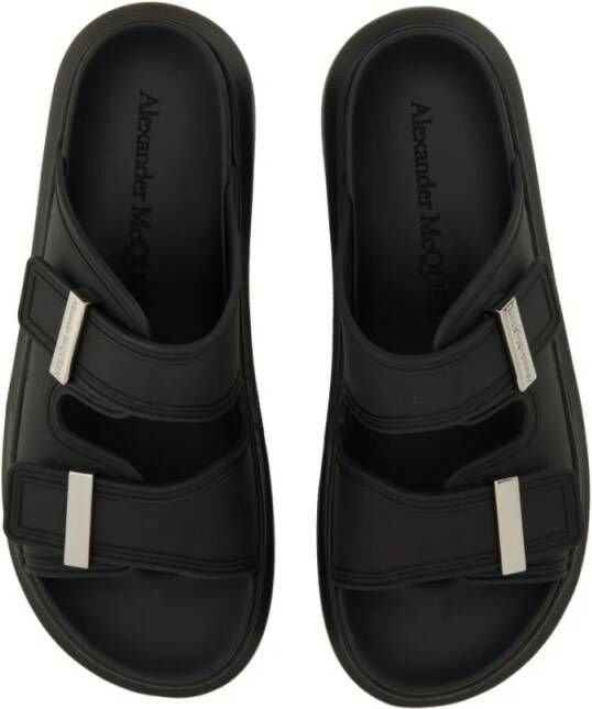 Alexander mcqueen Sandalen Oversize Hybrid Sandal in zwart