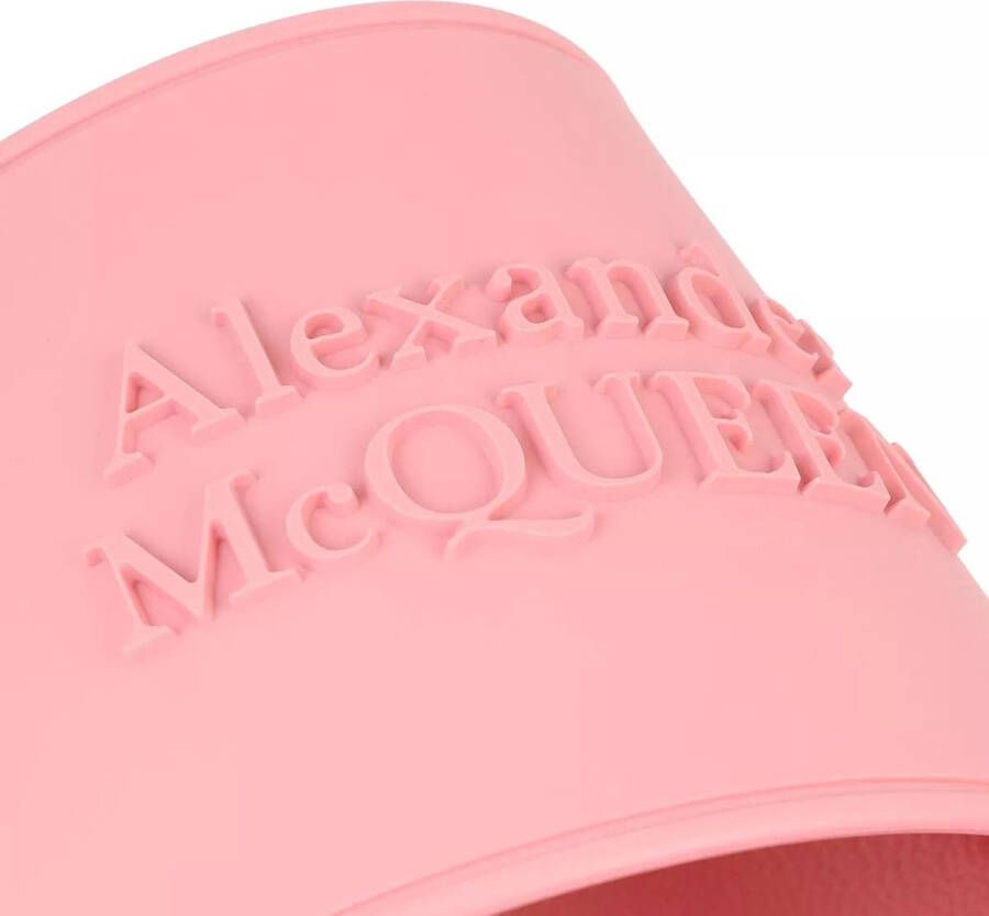Alexander mcqueen Sandalen Slide Sandals in poeder roze