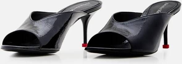 Alexander mcqueen Sandalen Leather Mule Sandals in zwart