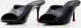 Alexander mcqueen Sandalen Leather Mule Sandals in zwart - Thumbnail 1