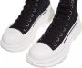 Alexander mcqueen Sneakers Boots With Profile Sole in zwart - Thumbnail 1