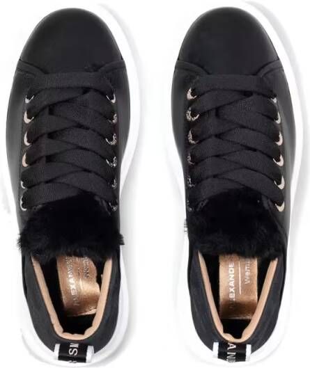 Alexander Smith Low-Top Sneakers Casual Black Trainers in zwart
