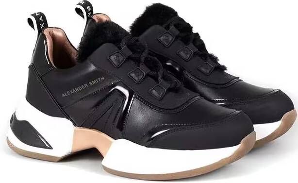 Alexander Smith Low-Top Sneakers Casual Trainers With Sole And Contrasting Detailin in zwart