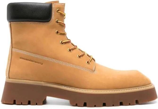 Alexander wang Boots Throttle Lace-Up Boots in bruin