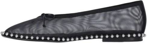 Alexander wang "Lina" Studded Mesh Ballerinas – Black in zwart
