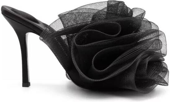 Alexander wang Slippers & Mules Ruched Tulle Mules in zwart