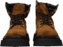 AMI Paris Boots Lace-Up Suede Ankle Boots in bruin - Thumbnail 2