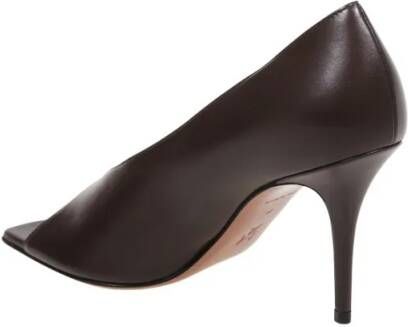 Amina Muaddi Hoge hakken Julianne Peep Toe Pump 90 in bruin