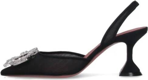 Amina Muaddi Sandalen "Begum" Slingback Sandal Pumps – Black in zwart