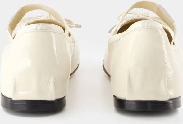 Anine Bing Ballerinas Jolie Leather White in wit