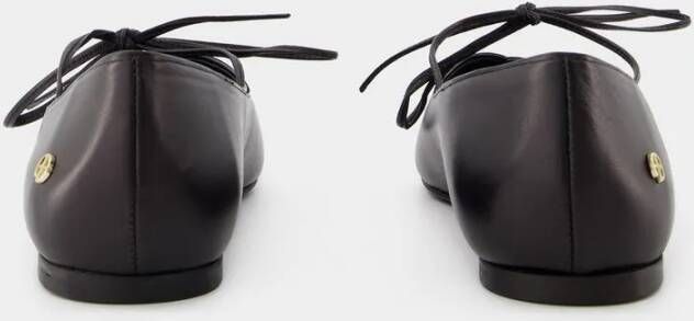 Anine Bing Ballerinas Nikki Ballerinas Leather Black in zwart
