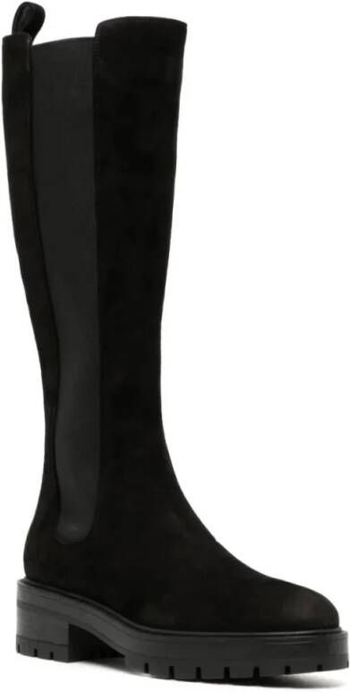 Aquazzura Boots Crosby Chelsea Boot Flat in zwart