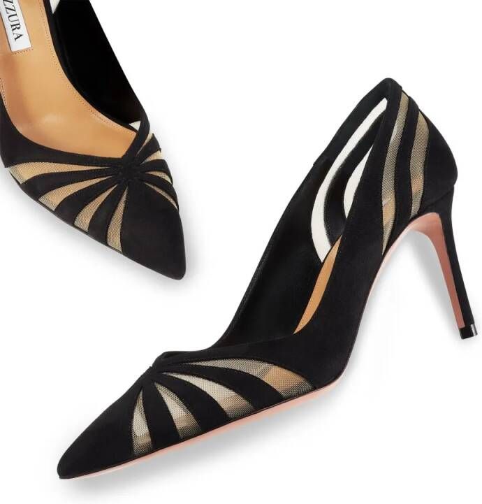 Aquazzura Hoge hakken The Spy Pump 75 in zwart