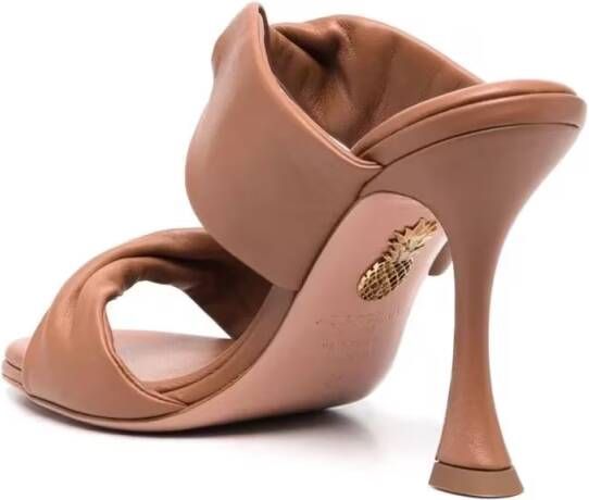 Aquazzura Sandalen 95 Mm Twist Sandal in bruin