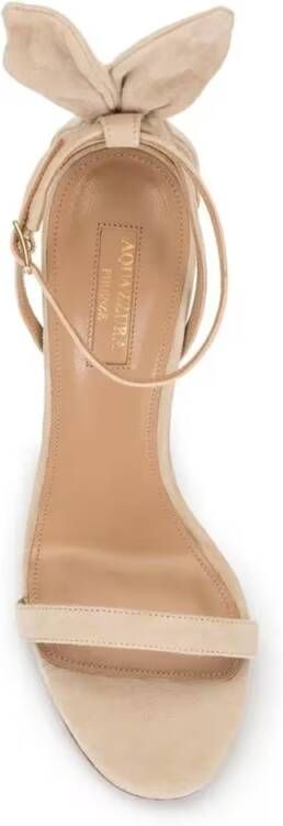 Aquazzura Sandalen Bow Tie Sandal 105 Mm in beige