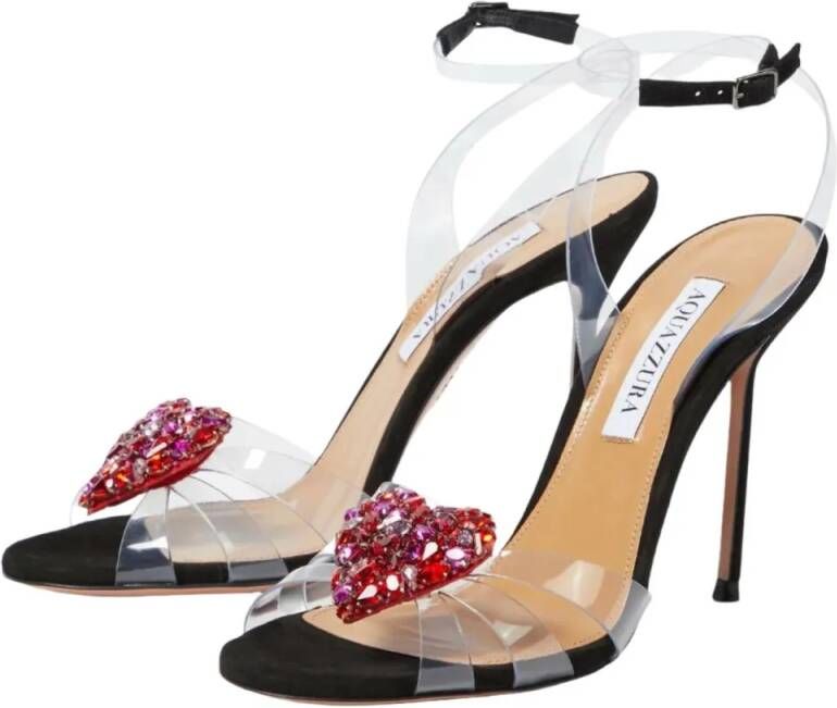 Aquazzura Sandalen Love Me Plexi Sandal 105 in wit