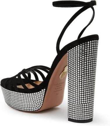 Aquazzura Sandalen Night Fever Sandal Plateau 140 in zwart