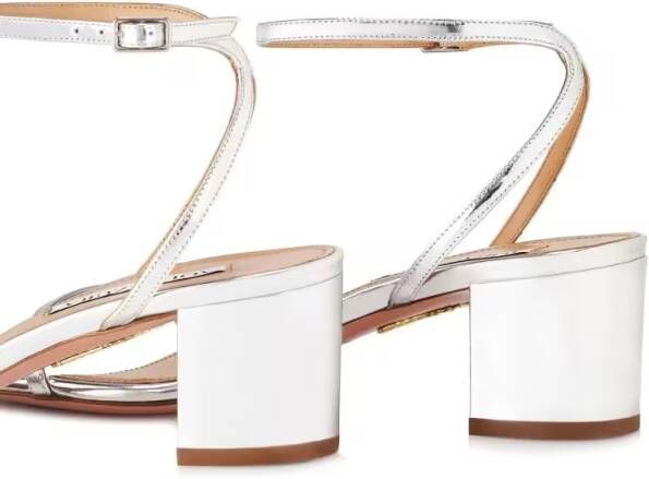 Aquazzura Sandalen Olie Sandal 50 in zilver