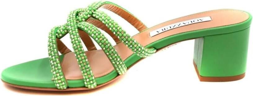 Aquazzura Sandalen Sandals Green in groen