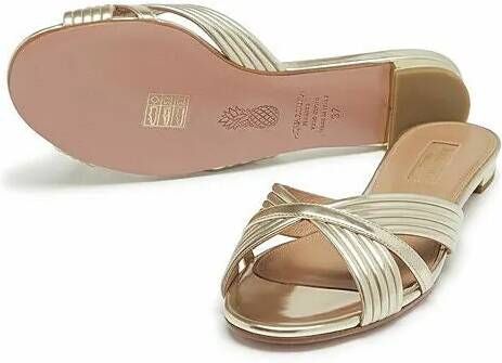 Aquazzura Sandalen Sundance Slide Flat in beige