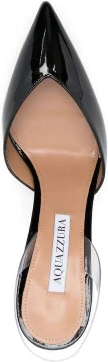 Aquazzura Sandalen V Plexi Sling 85 in zwart