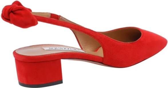 Aquazzura Sandalen Very Bow Tie Sling 35 in rood