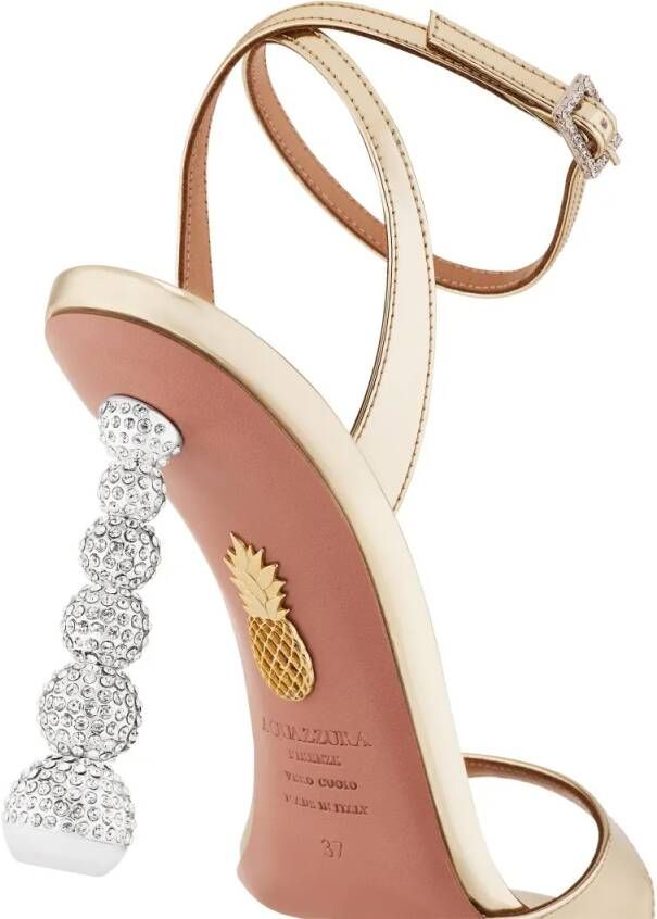 Aquazzura Sandalen Yes Baby Sandal 95 in goud