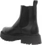 Ash Zwarte Leren Dameslaarzen met Oversized Rubberen Zool Black Dames - Thumbnail 3