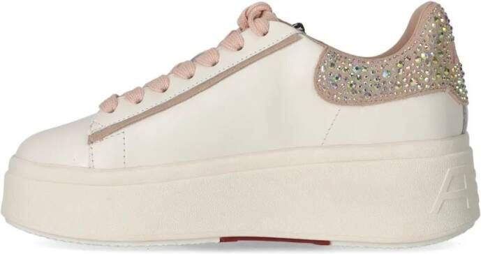 Ash Low-Top Sneakers Moby Strass Bis White Pink Sneaker in roze