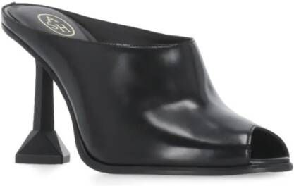 Ash Sandalen Black Dance Leather Sabot in zwart