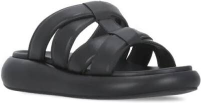 Ash Sandalen Black Leather Vip Bis Sandals in zwart