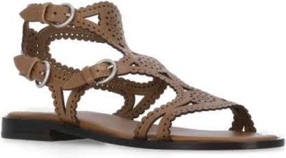 Ash Sandalen Brown Paprika Leather Sandals in bruin