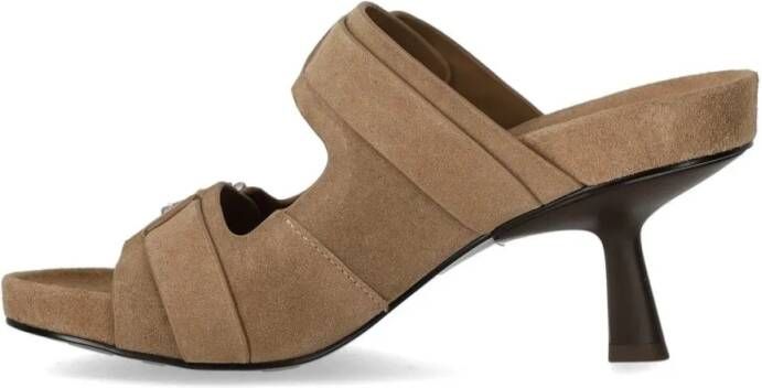 Ash Sandalen Jewel Hazelnut Heeled Mule in bruin
