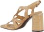 ASH Beige leren hakken met enkelband - Thumbnail 2