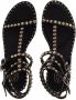 Ash Play Zwarte Leren Platte Sandalen Black Dames - Thumbnail 3