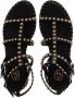 Ash Zwarte Leren Sandaal met Gouden Studs Black Dames - Thumbnail 5